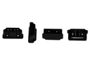 [CBHD01PM2B] Mini HDMI Port Jack Cover, Protective Cap, Handle Grip, Type 2, Black