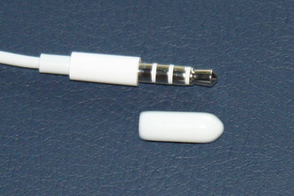 [CBAU01CAPCW] 3.5mm Audio Male Cable End Cover Cap, Soft PVC, White