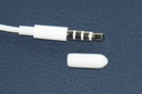 [CBAU01CAPCW] 3.5mm Audio Male Cable End Cover Cap, Soft PVC, White