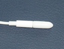 3.5mm Audio Male Cable End Cover Cap, Soft PVC, White